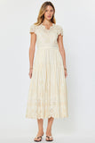Kasia Eyelet Embroidered Scallop Maxi Current Air Dress