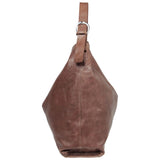 Tano Oversized Leather Deep Brown Tote Handbag
