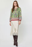 Maria Paisley Print Current Air Blouse