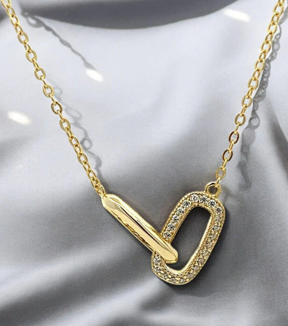 Adina Paperclip Necklace