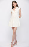 Kelly Eyelet Twist Front FATE Mini Dress