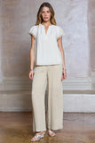 Zahra Off White Embroidered Sleeve Current Air Blouse
