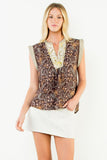 THML Taytum Sleeveless Flower Print Top