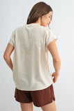 Colette Linen Blend Dolman FUN2FUN Blouse