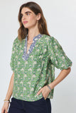Cleo Puff Short Sleeve Current Air Blouse
