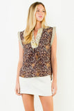 THML Taytum Sleeveless Flower Print Top