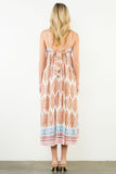 THML Maya Strap Print Maxi Dress