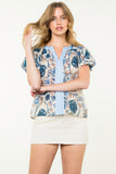 Jessabelle Floral Print THML Top