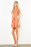 THML Shayla Short Sleeve Stripe Dress