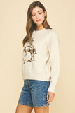 Camille Cowboy Graphic Crew PINCH Sweater