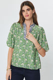 Cleo Puff Short Sleeve Current Air Blouse