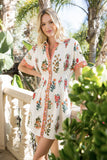 THML Sabrina Short Sleeve Floral Pattern Dress
