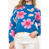 Robin Flower Knit THML Sweater