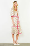 THML Jodie Floral Collared Long Dress