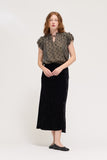 Florence Grade and Gather Floral Ruffle Sleeve Blouse