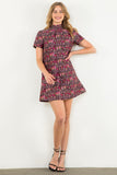 Luisa Short Sleeve Textured THML Dress