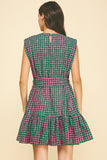 PINCH Pia Polka Dot Tiered Mini Dress