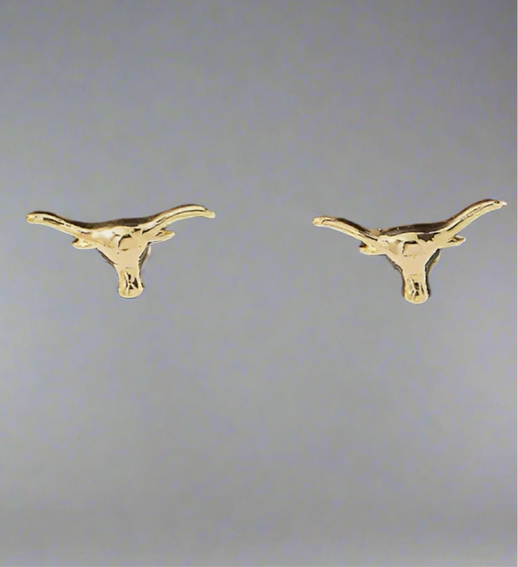 Kathryn Small Longhorn Stud Earrings