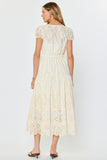 Kasia Eyelet Embroidered Scallop Maxi Current Air Dress