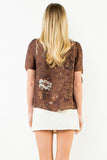 THML Augusta Tie Sleeve Floral Top