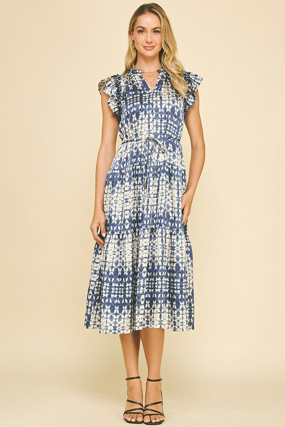 Taytum Printed Tiered Midi PINCH Dress