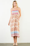 THML Maya Strap Print Maxi Dress