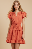 PINCH Kyra Flutter Sleeve Mini Dress