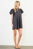 THML Blair Puff Sleeve Corduroy Dress-SALE