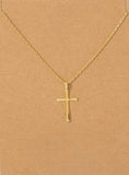 Adah Dainty Cross Necklace