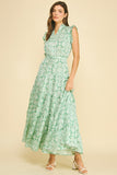 PINCH Charlie Floral Print Tiered Maxi Dress