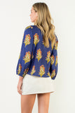 Amelia Long Sleeve Floral THML Top