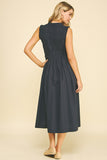 PINCH Margot Front Tie Detailed Midi Dress