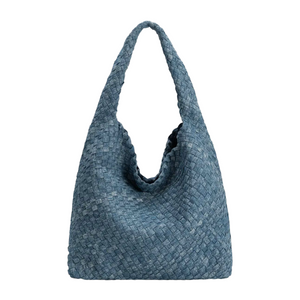 Johanna Denim Recycled Vegan Shoulder Bag