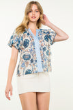 Jessabelle Floral Print THML Top