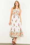 Magaly Floral Halter Maxi THML Dress