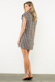 Alora Short Sleeve Plaid THML Dress