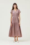 Bertha Grade and Gather Lilac Midi Dress