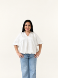 THML Katlyn Satin Collared  Top