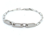 Ann Gold or Silver Paperclip Bracelet