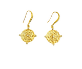 Arnia Gold Coin Dangle Earrings