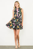 THML Isabella Sleeveless Tiered Floral Print Dress