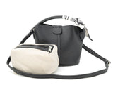 Elena Black Small Tote BC Bag with Scarf