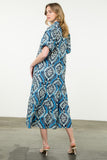 Connie Puff Sleeve Tiered Printed THML Dress- SALE