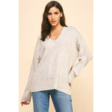 Yamileth Soft V Neck PINCH Sweater