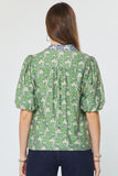 Cleo Puff Short Sleeve Current Air Blouse