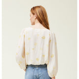 Surith Grade and Gather Rosewater Printed Boat Neck Top