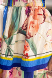 Rhea Floral Border Print VOY Midi Dress