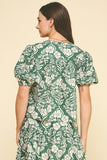 PINCH Katya Floral Print Button Down Blouse Top