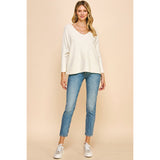 Evelyn Soft V Neck Knit PINCH Sweater