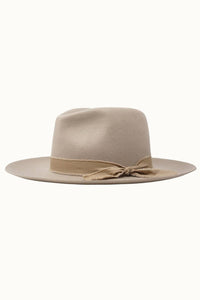 Olive & Pique - KAIA - 100% Wool Felt Rancher, Satin Lined, Unisex, Beige Hat